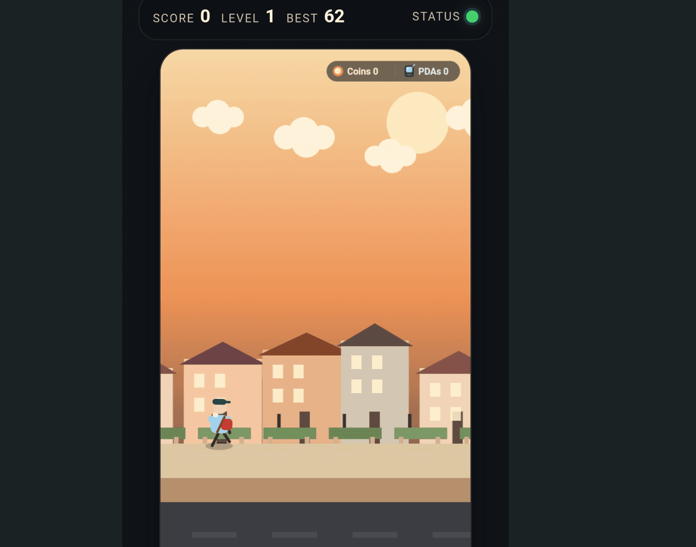 Preview image for the Flappy Postman browser game